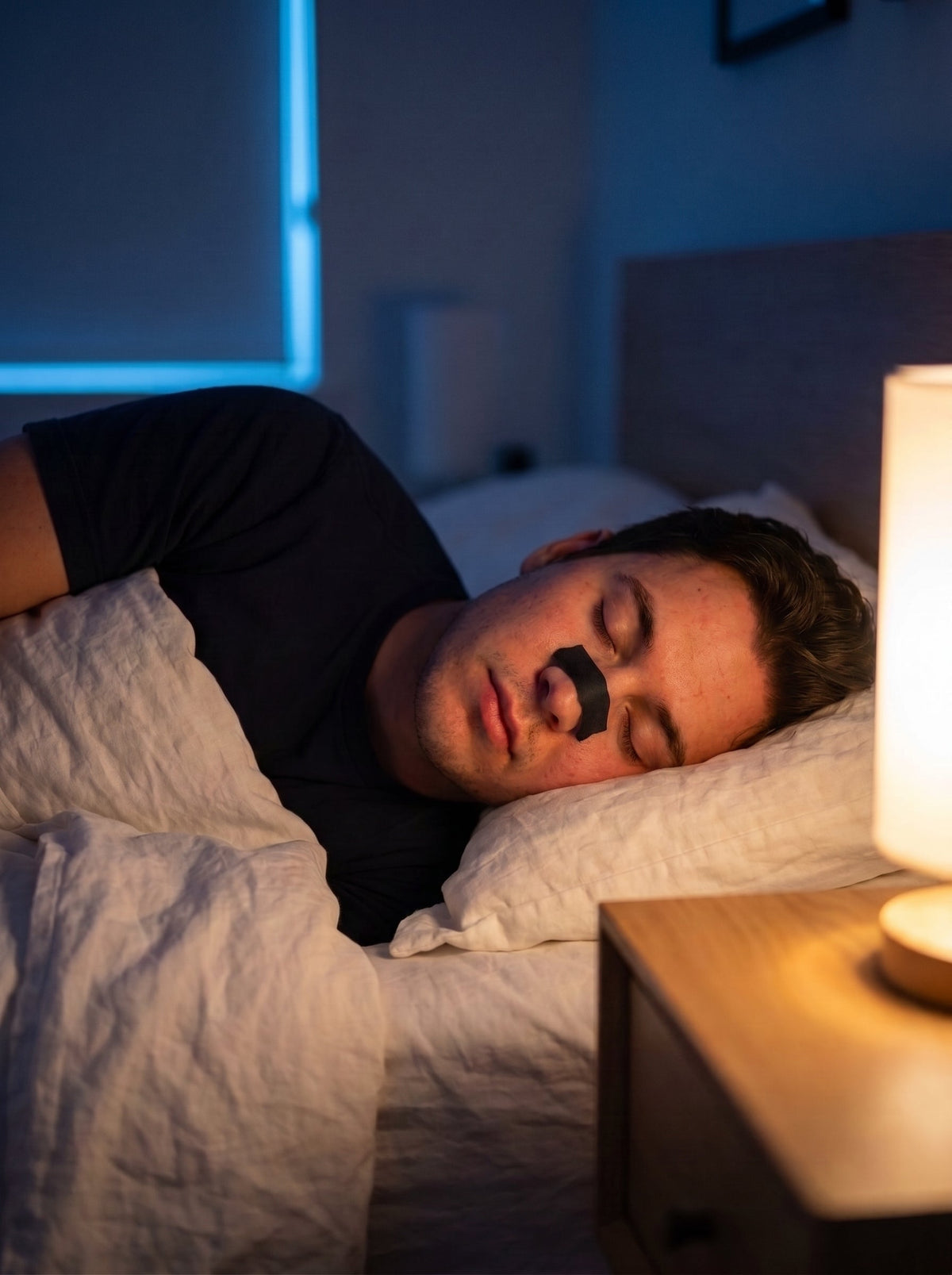Descanso nocturno con las tiras nasales NovaFit